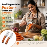 SAZILO™ Vegetable Peeler - Peel 40% Faster • Blade Stays Sharp 5+ Years • Comfortable Grip