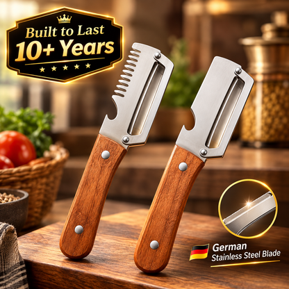 SAZILO™ Vegetable Peeler - Peel 40% Faster • Blade Stays Sharp 5+ Years • Comfortable Grip