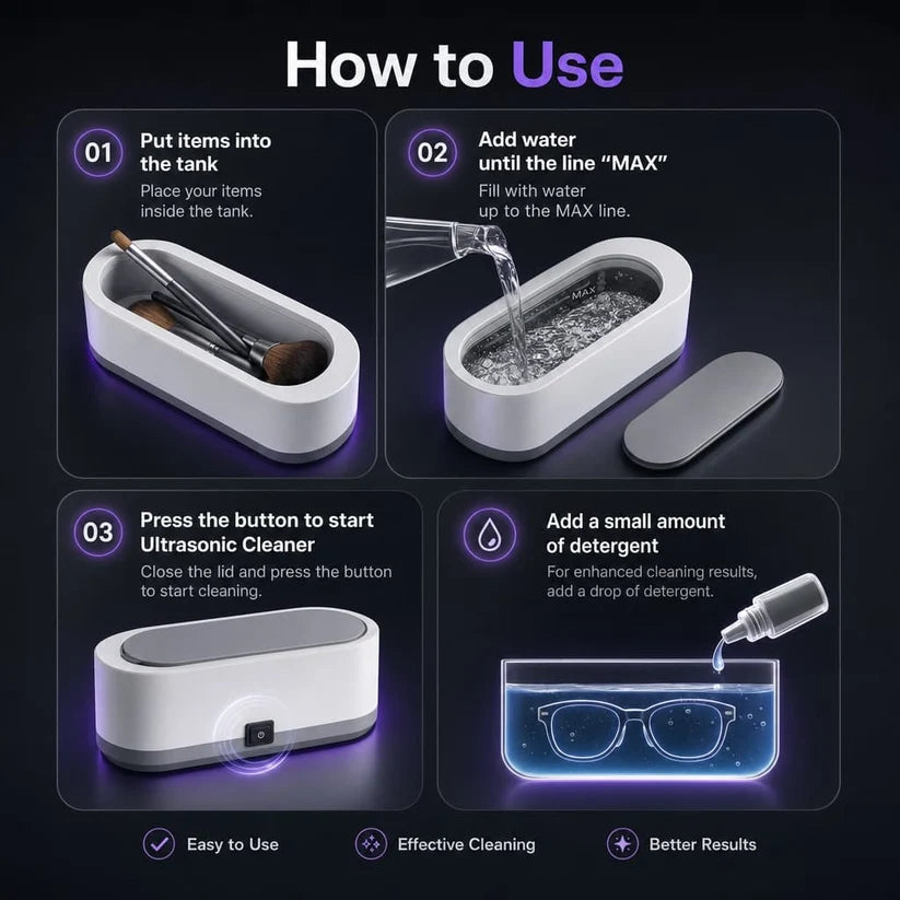 Sazilo™ Ultrasonic Cleaner